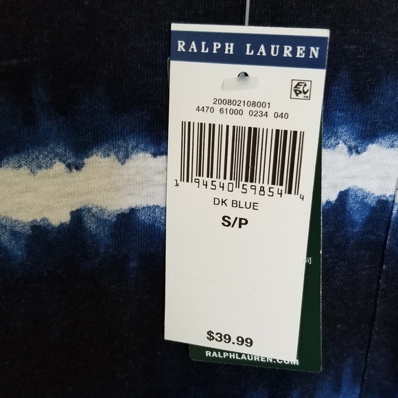 Lauren Ralph Lauren Tie Ftont Tie Dye Top - Picture 5 of 10